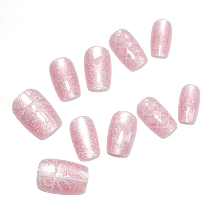 Artistic acrylic nails with filigree details Bowlift