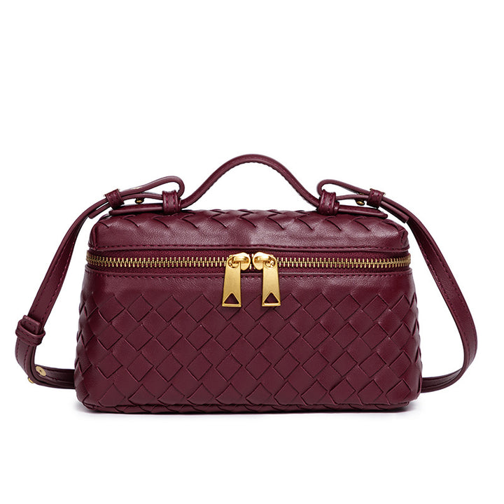 Luxury Woven Crossbody Handbag Bowlift