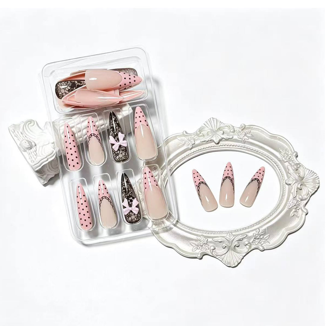 Chic Elegant Press-On Nail Tips Bowlift