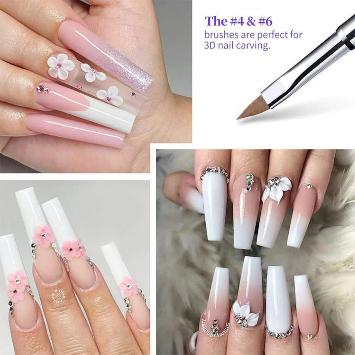 Precision Nail Art Detailing Brush Set Bowlift