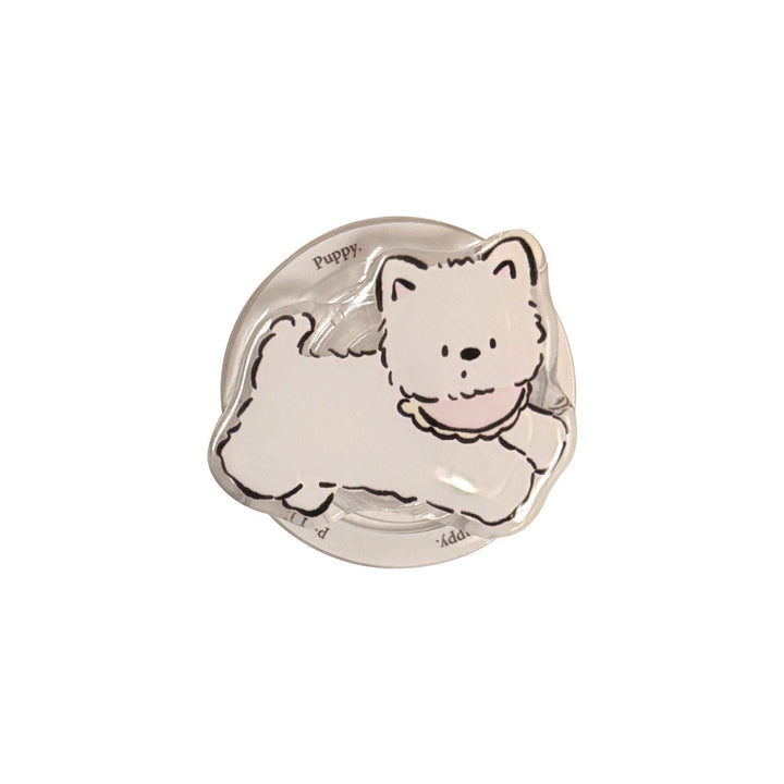 Playful smartphone finger holder in dog design Bowlift