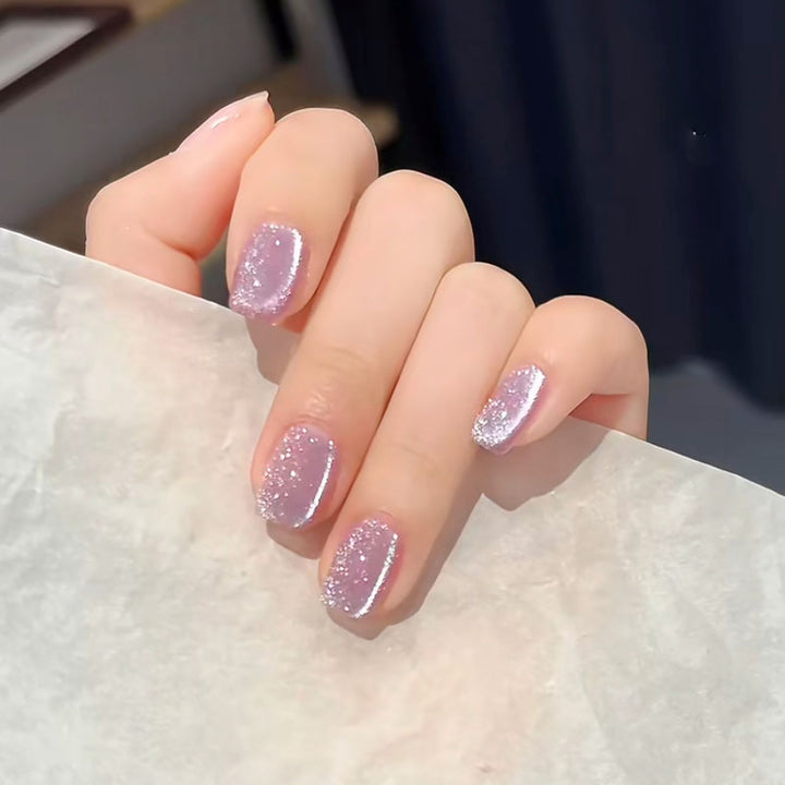 Elegant French Tip Press-On Nail Set Bowlift