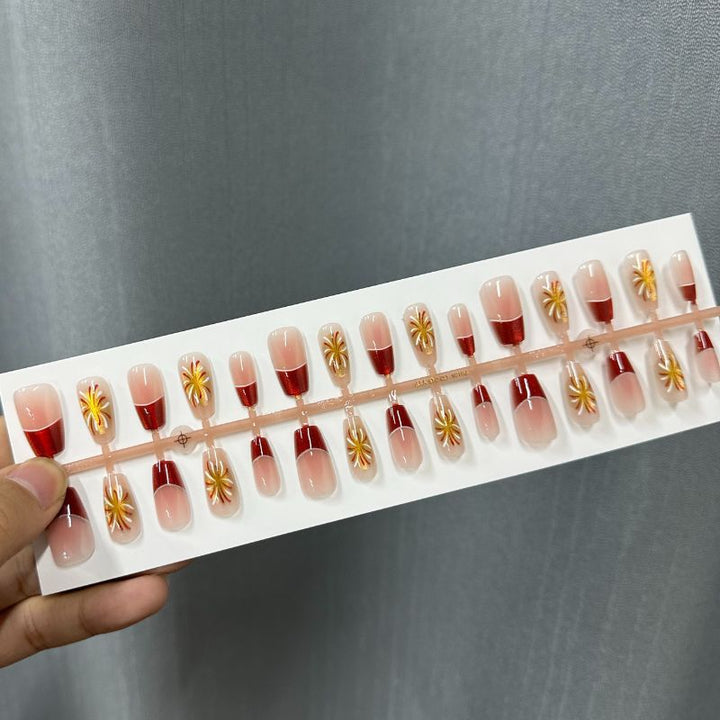 Artistic Ombre Press-On Nail Tips Set Bowlift