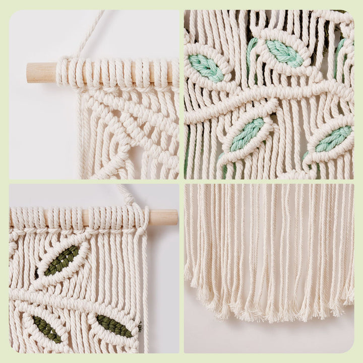 Macramé Leaf Wall Hanging