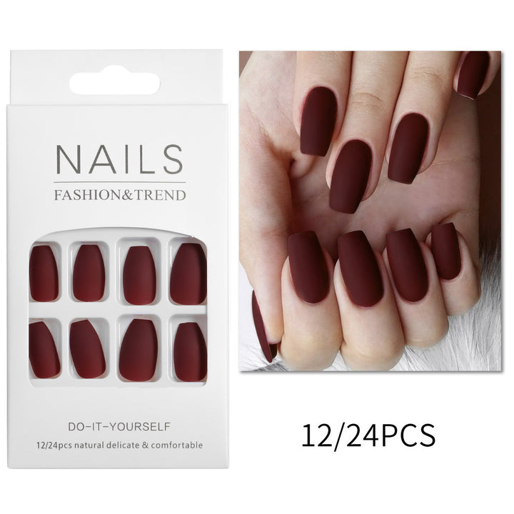 Artistic Matte Press-On Nail Tips Bowlift