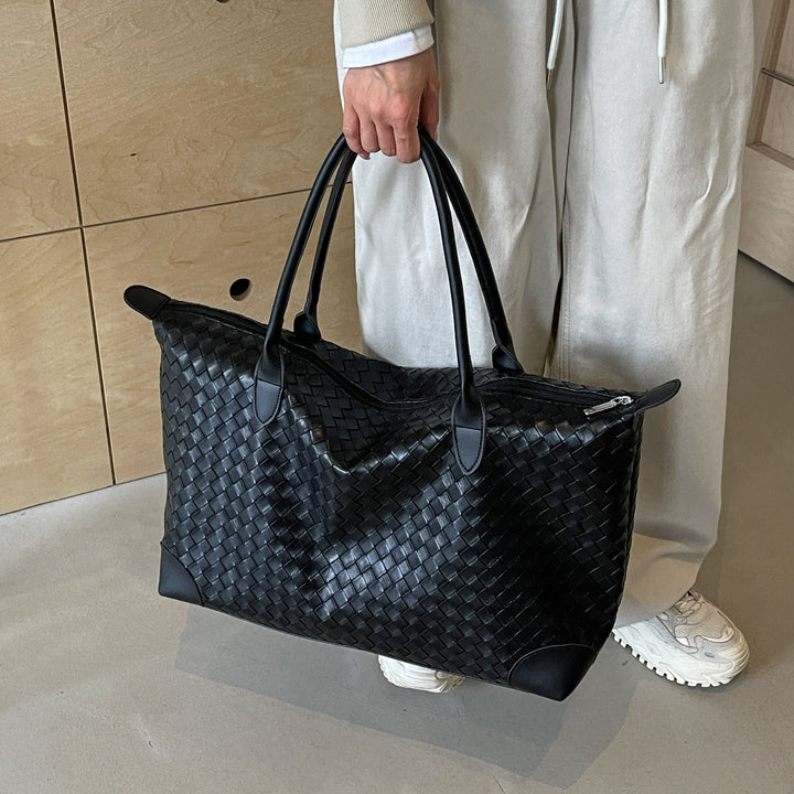Luxurious ven Leather Travel Duffle Bag Bowlift