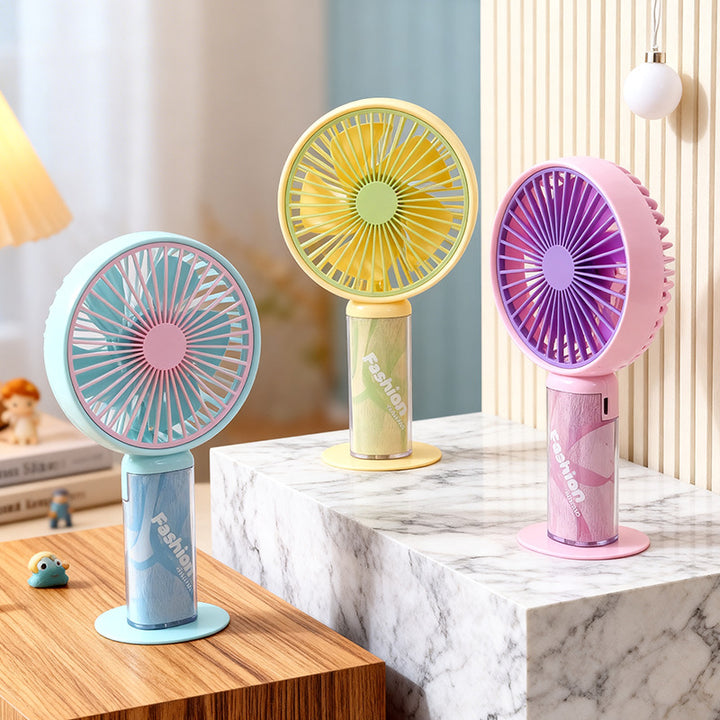 Women portable hand fan with innovative heart design Bowlift
