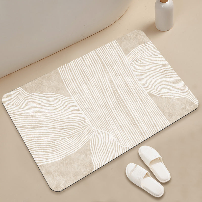 Unisex Stylish Geometric Pattern Bath Mat Bowlift