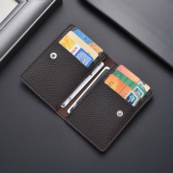 Textured Leather Cardholder Bowlift