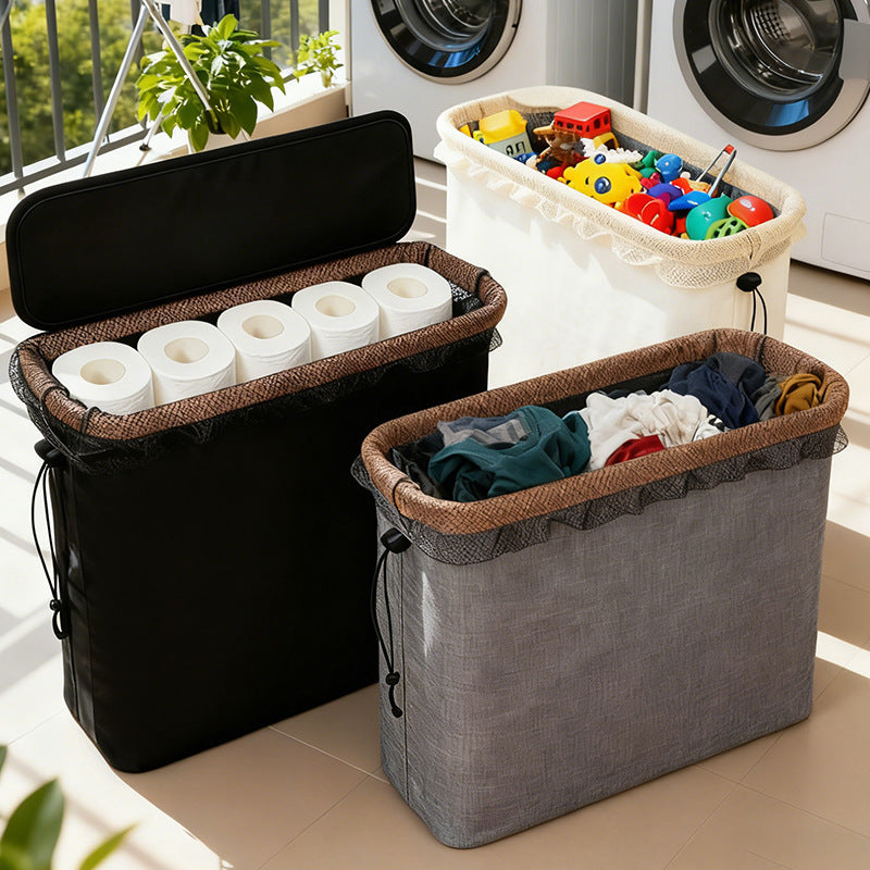 Versatile laundry separation box with removable lid and inner compartment Bowlift