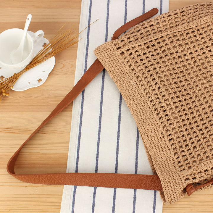 Hand-knotted tote bag with elegant structure Bowlift