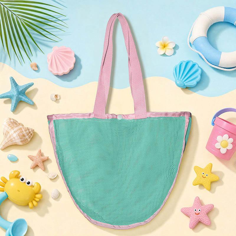 Multifunctional Beach Bag Made of Breathable Mesh Bowlift