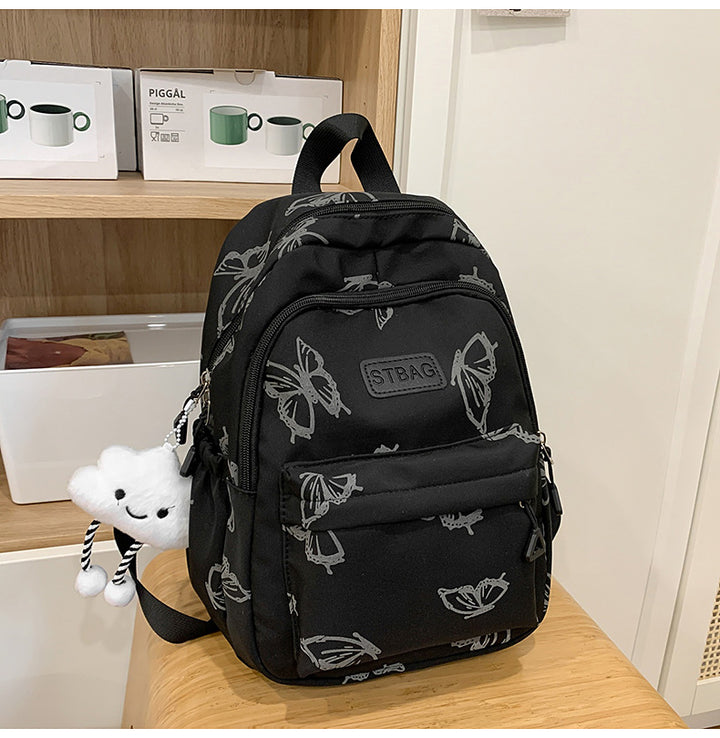 Butterfly Print Casual Backpack