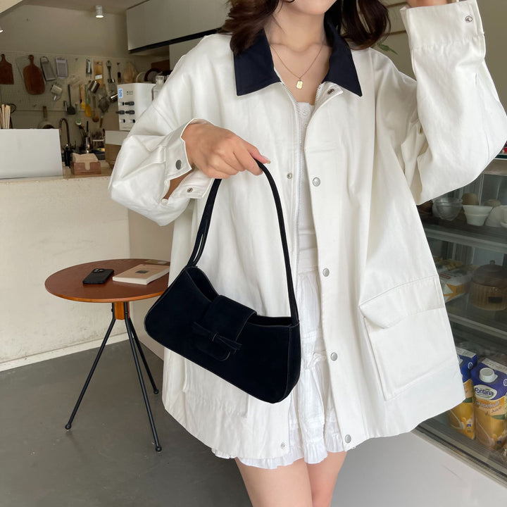 Elegant Bow-Detail Velvet Handbag Bowlift