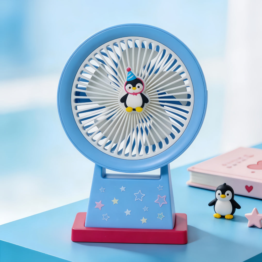 Ladies Portable Table Fan with Cute Antler Design Bowlift