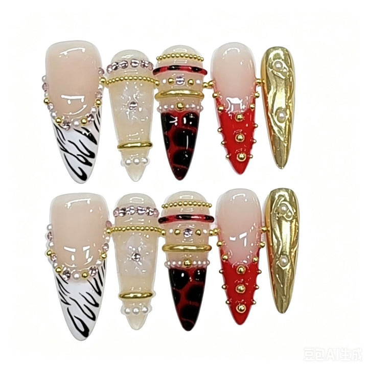 Artistic Statement Press-On Nails Bowlift