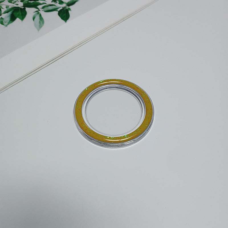 Decorative Transparent Compact Mirror Bowlift
