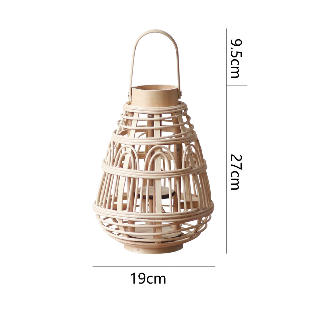 Rustic Rattan Lantern Bowlift