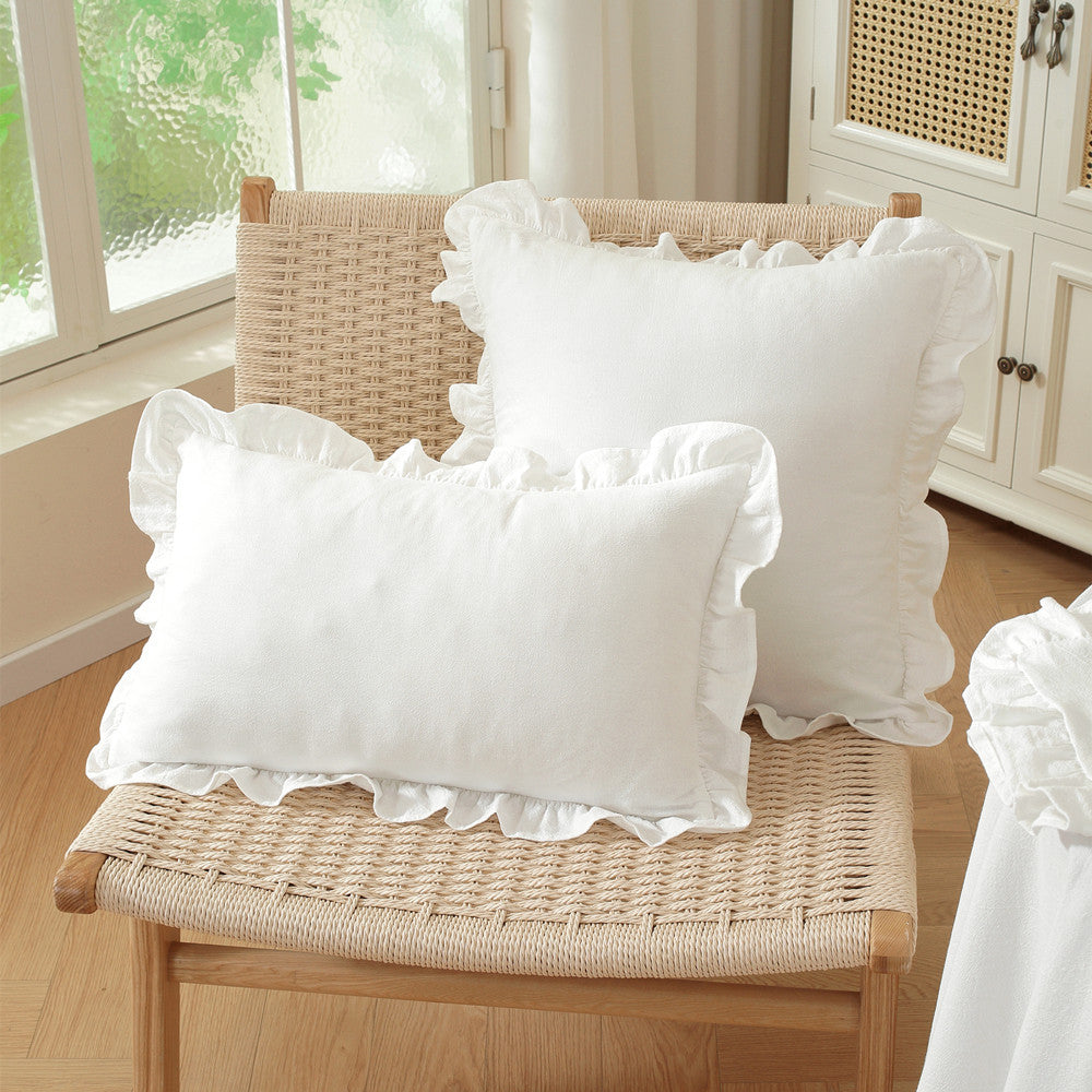 Decorative Ruffled Throw Pillows