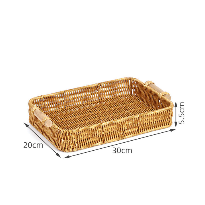 Home Organization Decorative Wicker Basket Bowlift