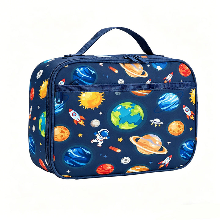 Insulated children's dinosaur lunch case with thermal lining and carry handle Bowlift