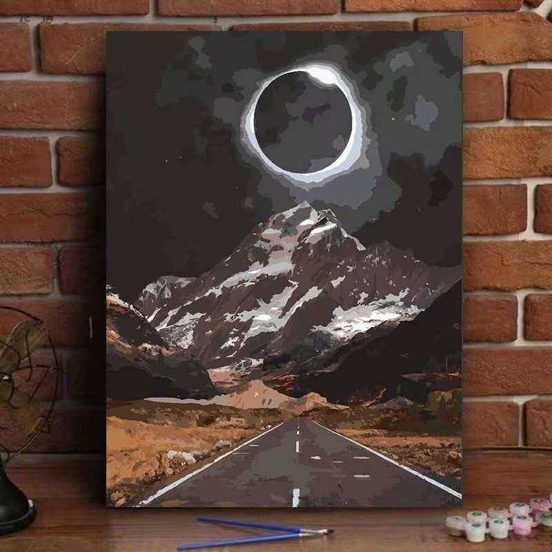 Cosmic Landscape Canvas Art Bowlift
