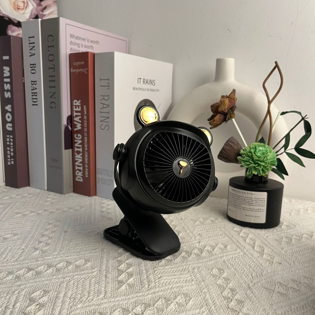 Cute Animal-Themed Portable Desk Fan Bowlift