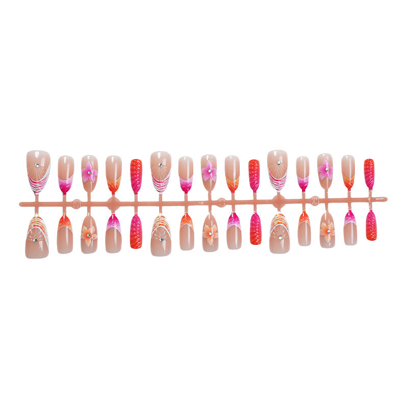 Floral Embellished Press-On Nail Set Bowlift 1788495993