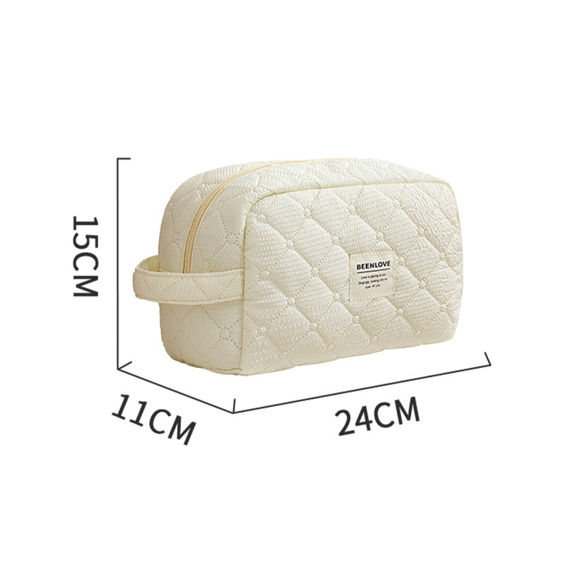 Quilted Travel Toiletry Organizer Bowlift