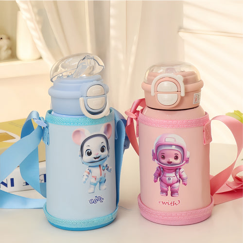 Ladies Insulated Water Bottle with Child-Friendly Design and Adjustable Carrying System Bowlift