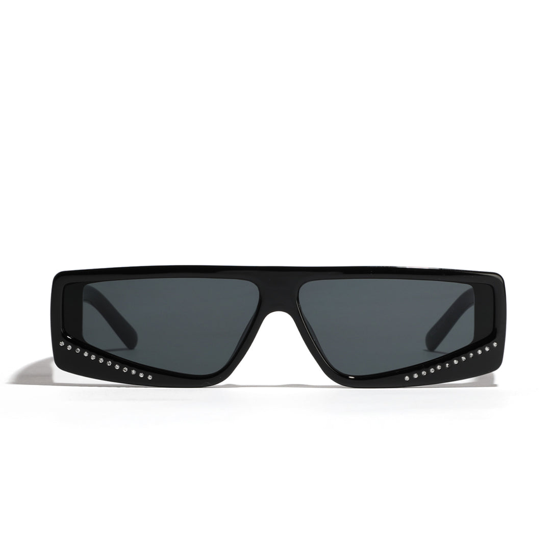 Women's oversized sunglasses with futuristic shape and stylish embellishments Bowlift