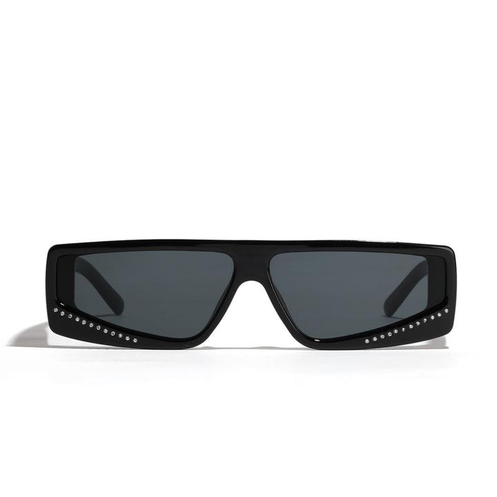 Women's oversized sunglasses with futuristic shape and stylish embellishments Bowlift