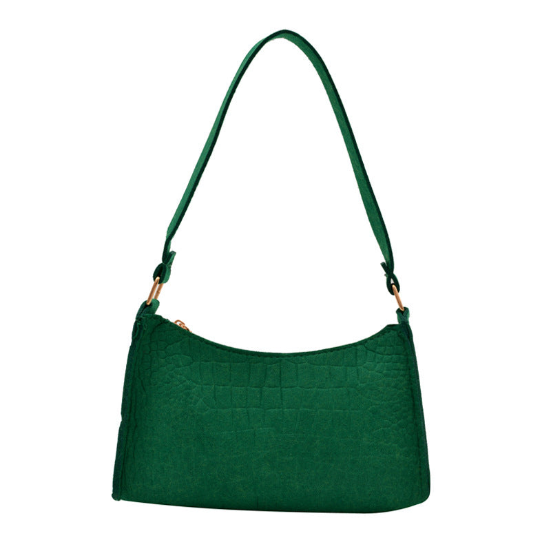 WoCrocodile Textured Mini Shoulder Handbag Bowlift