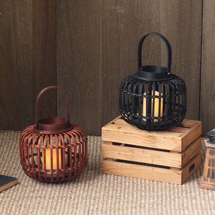Elegant lantern made of braided material Bowlift