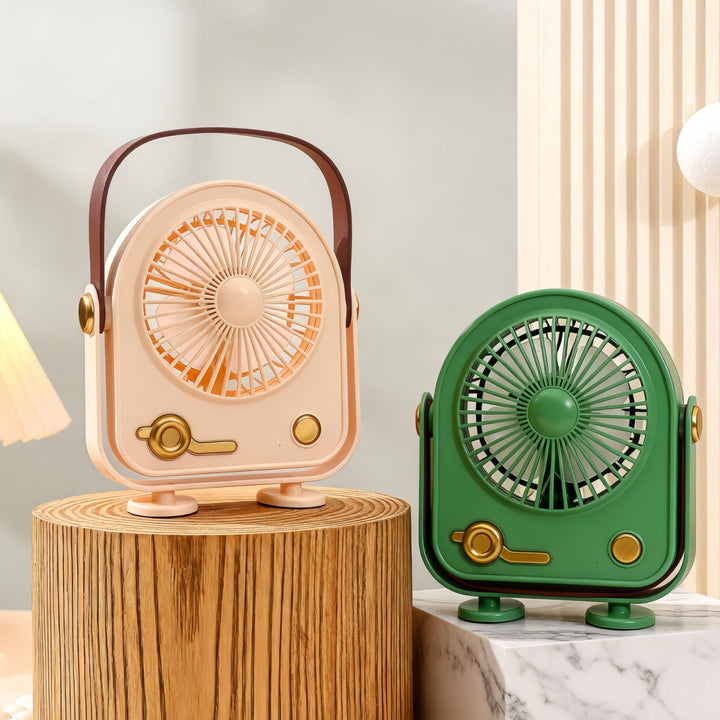 Ladies Portable Retro Fan Bowlift