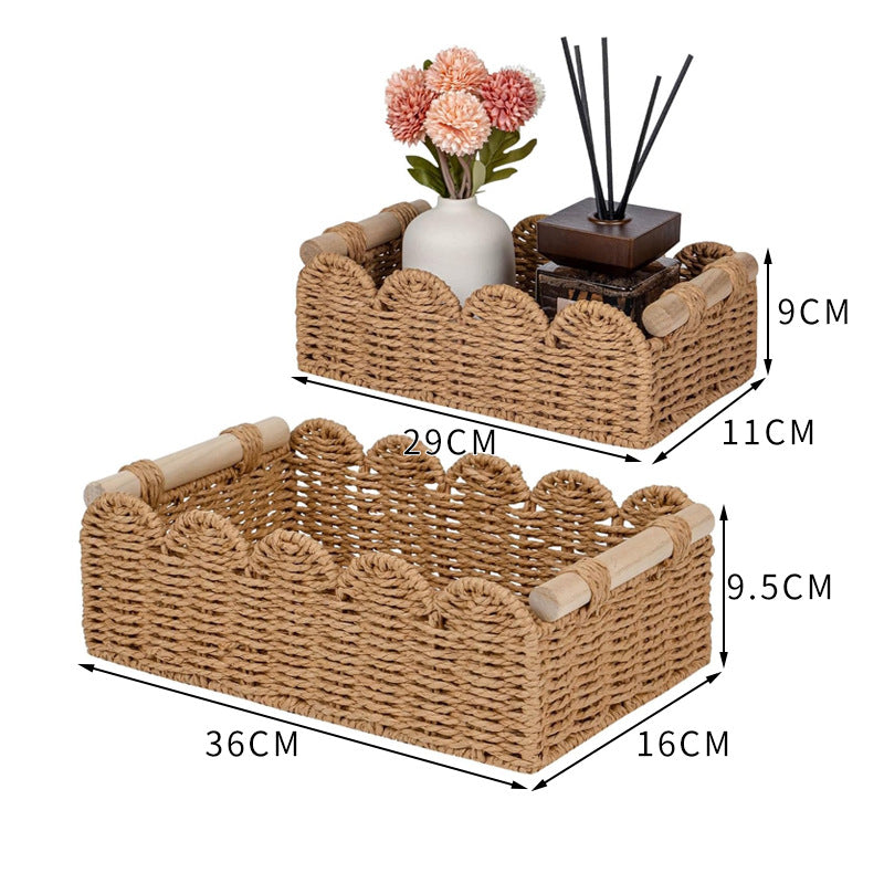 Woven Storage Caddy Basket Bowlift