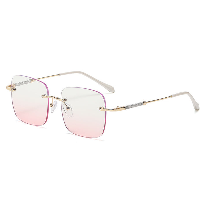 Ladies elegant square sunglasses with sparkling accents Bowlift