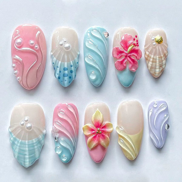 Thematic Artisan Press-On Nail Set Bowlift