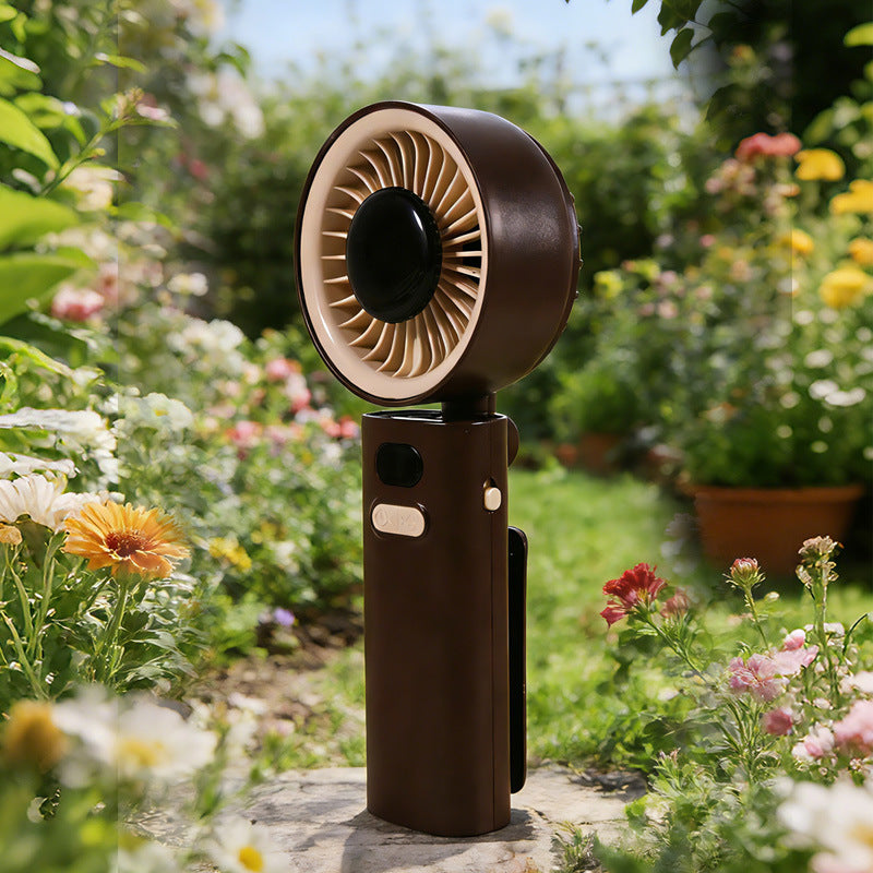 Women flexible hand fan with USB connection Bowlift