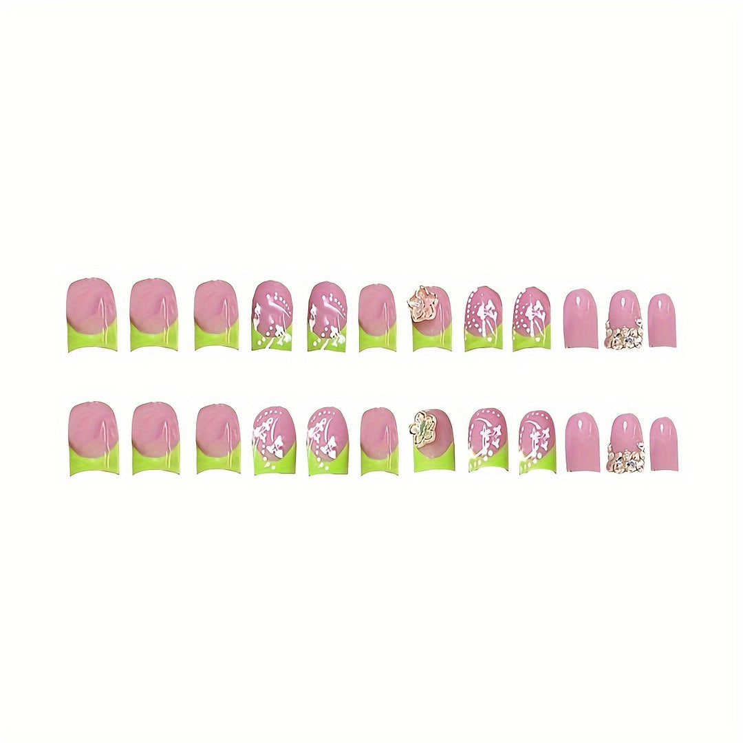 Glamorous Floral Nail Art Bowlift