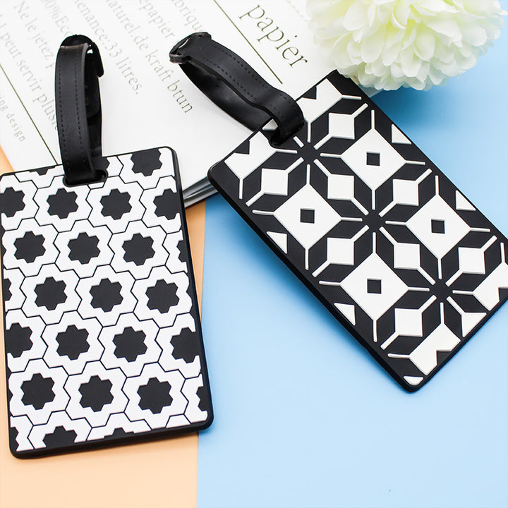 Unisex Geometric Pattern Luggage Tag Bowlift