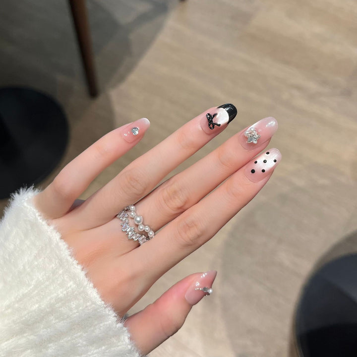 Decorative Rhinestone Nail Art Bowlift