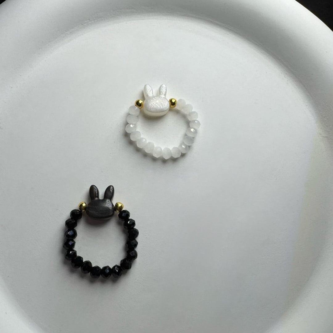 Cute Rabbit Charm Beaded Bracelet Bowlift