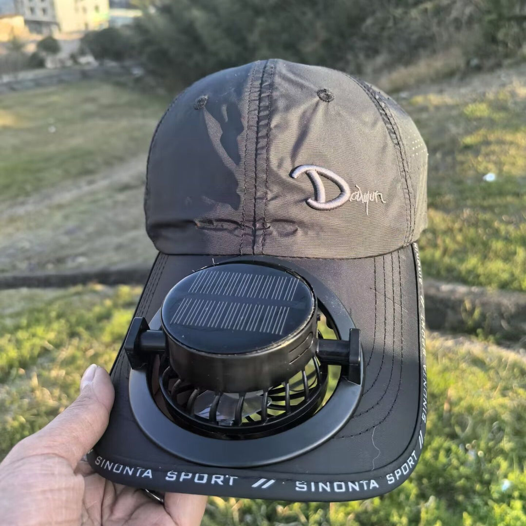Multifunctional Basketball Cap with Removable Solar Fan and Adjustable Brim Bowlift