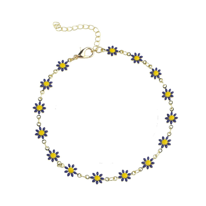 Colorful Floral Chain Bracelet Bowlift