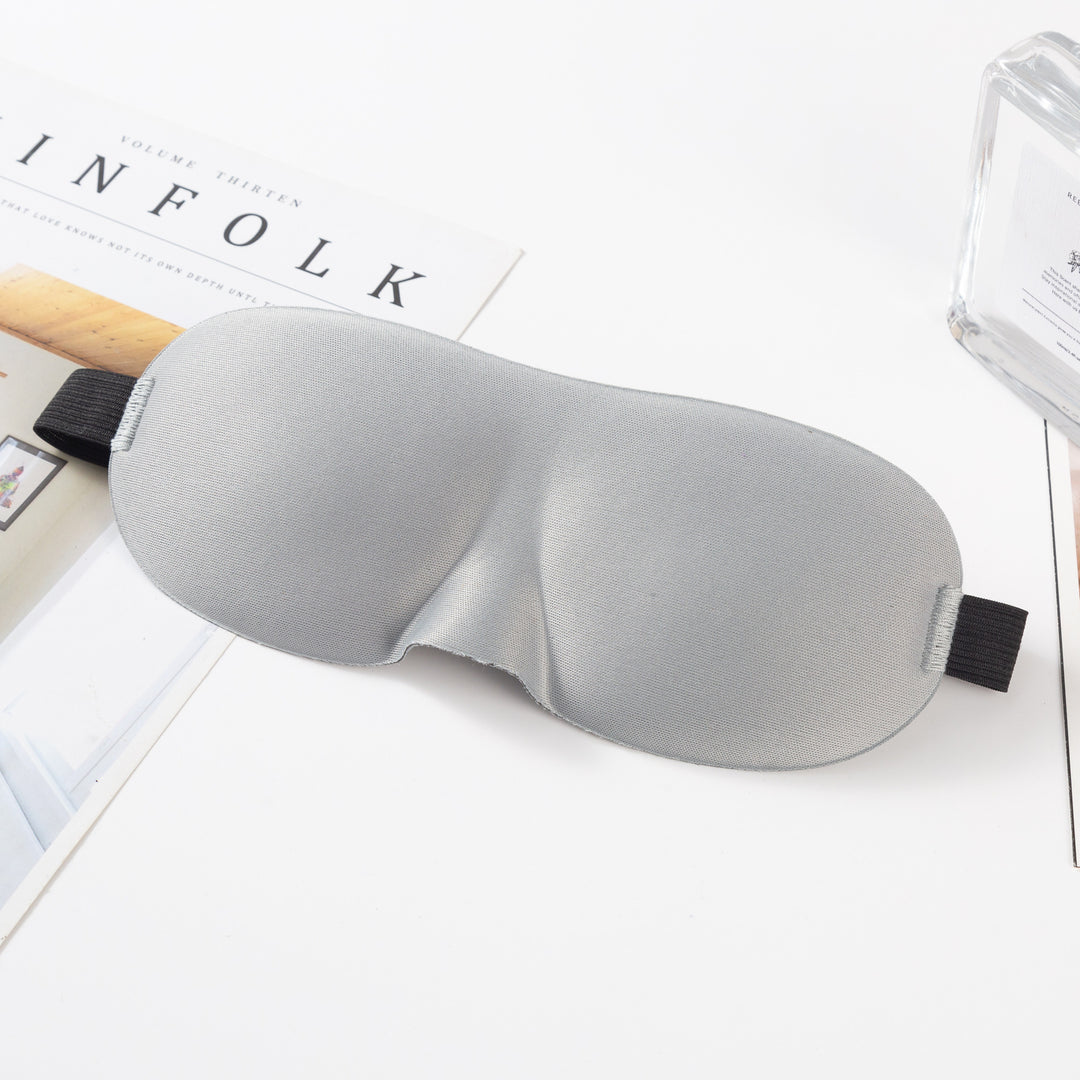 Unisex nan anatomically shaped sleep mask with formed eye sockets, lightweight foam core, and elastic comfort band Bowlift