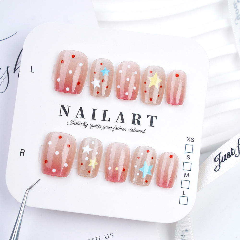 Artistic Stiletto Press-On Nail Set with Floral Embellishments Bowlift