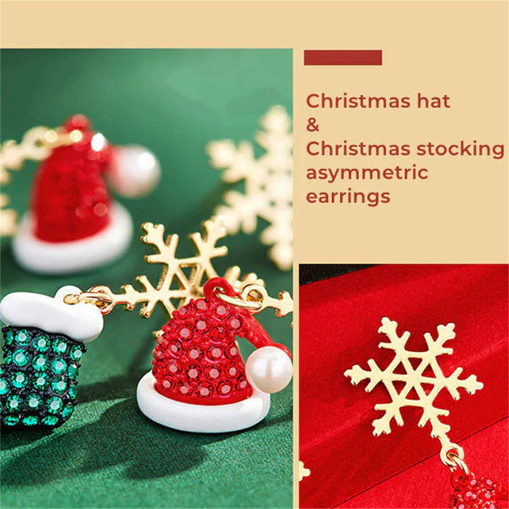 BowLift | Christmas Asymmetric Earrings