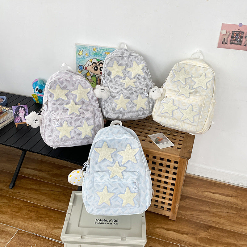 Backpack with Stylish Star Design and Comfortable Carrying System Bowlift