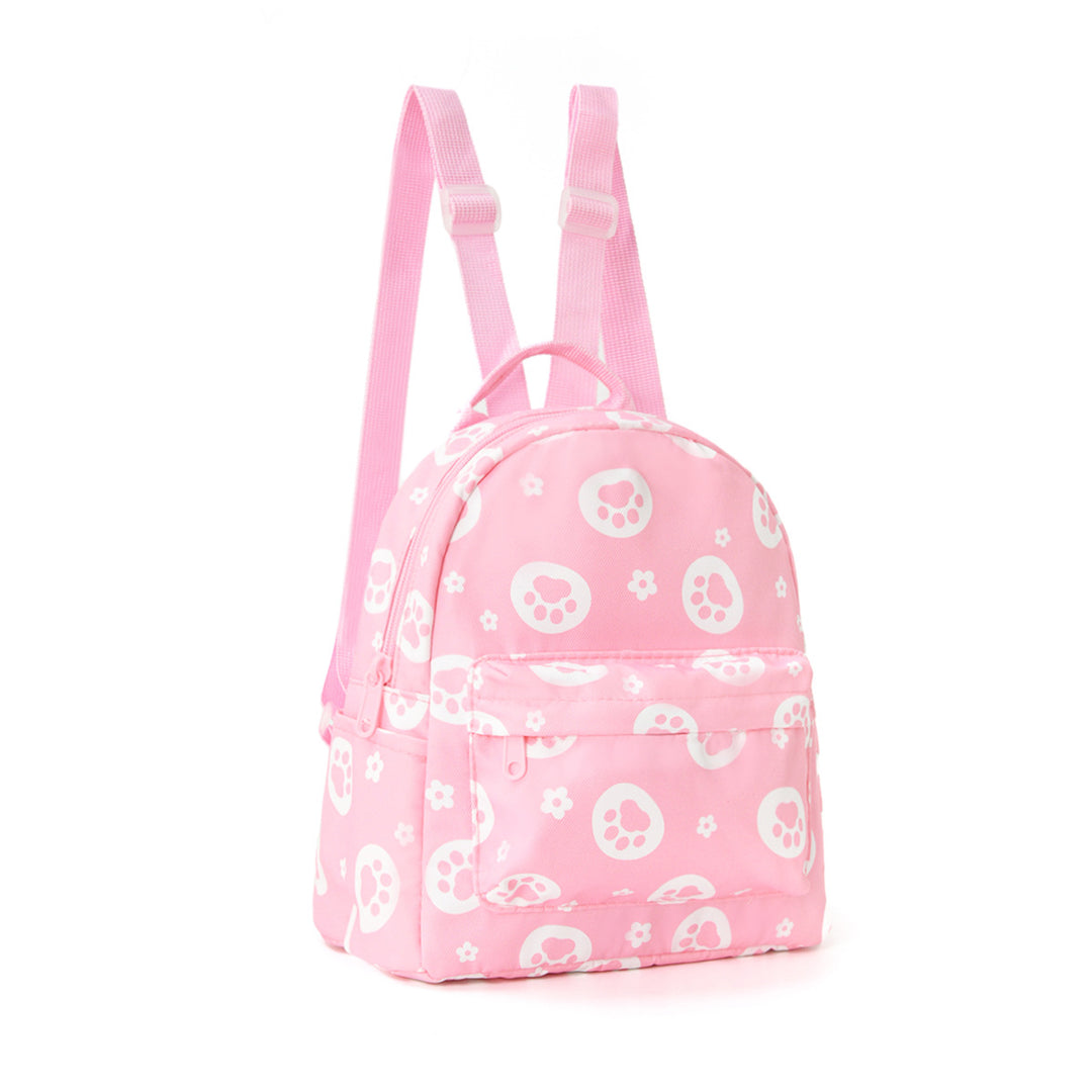 Cute Backpack with Paw Print Design Bowlift